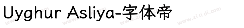 Uyghur Asliya字体转换